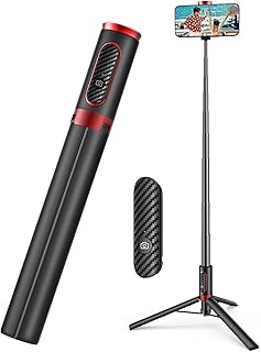 Selfie Stick Tripod with Remote: 60 Inch All in 1 Aluminum Phone Tripod Stand for iPhone 15/14/Pro Max/13/12 & Samsung Huawei 4''-7'' Smartphones. Phone Stick for Video Recording/Selfie/Live Stream