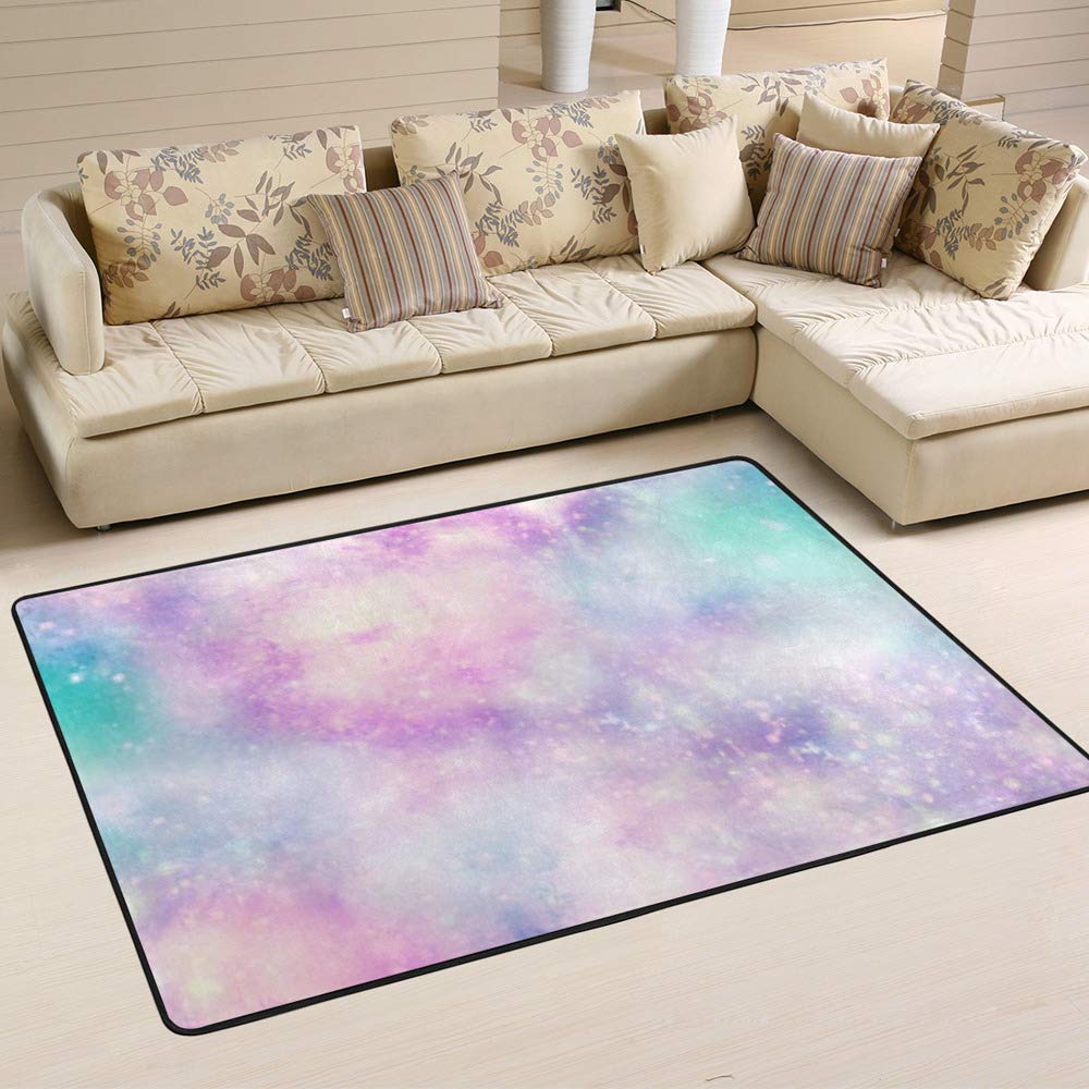 Grand tapis de couleur claire pour chambre à coucher et salon chaleureux Ruchen floral