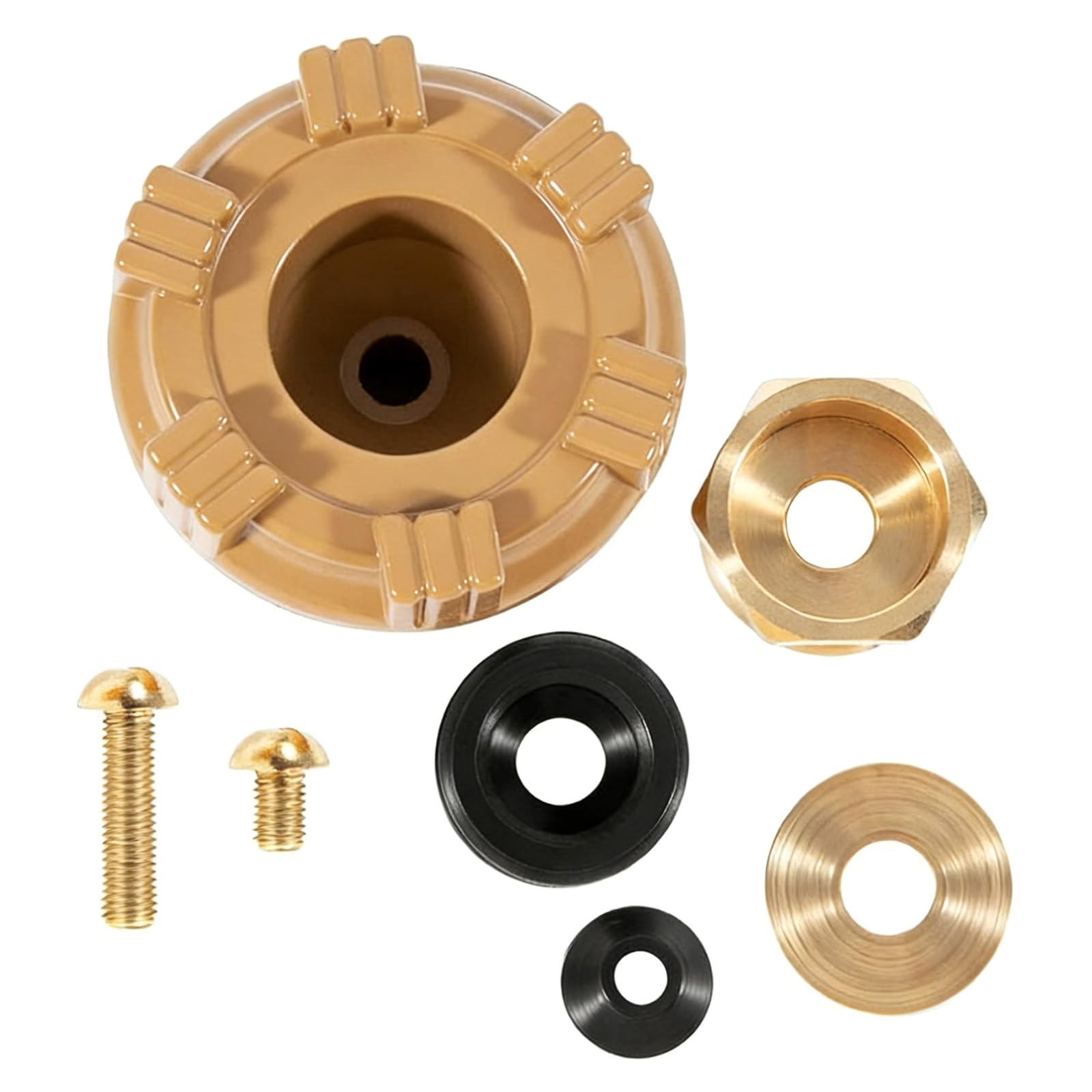 Msioytog Metal Handle with Screws Nut Washer Gate Faucet Repair Easy Metal Component Faucet Accessories Easy Installation Installation