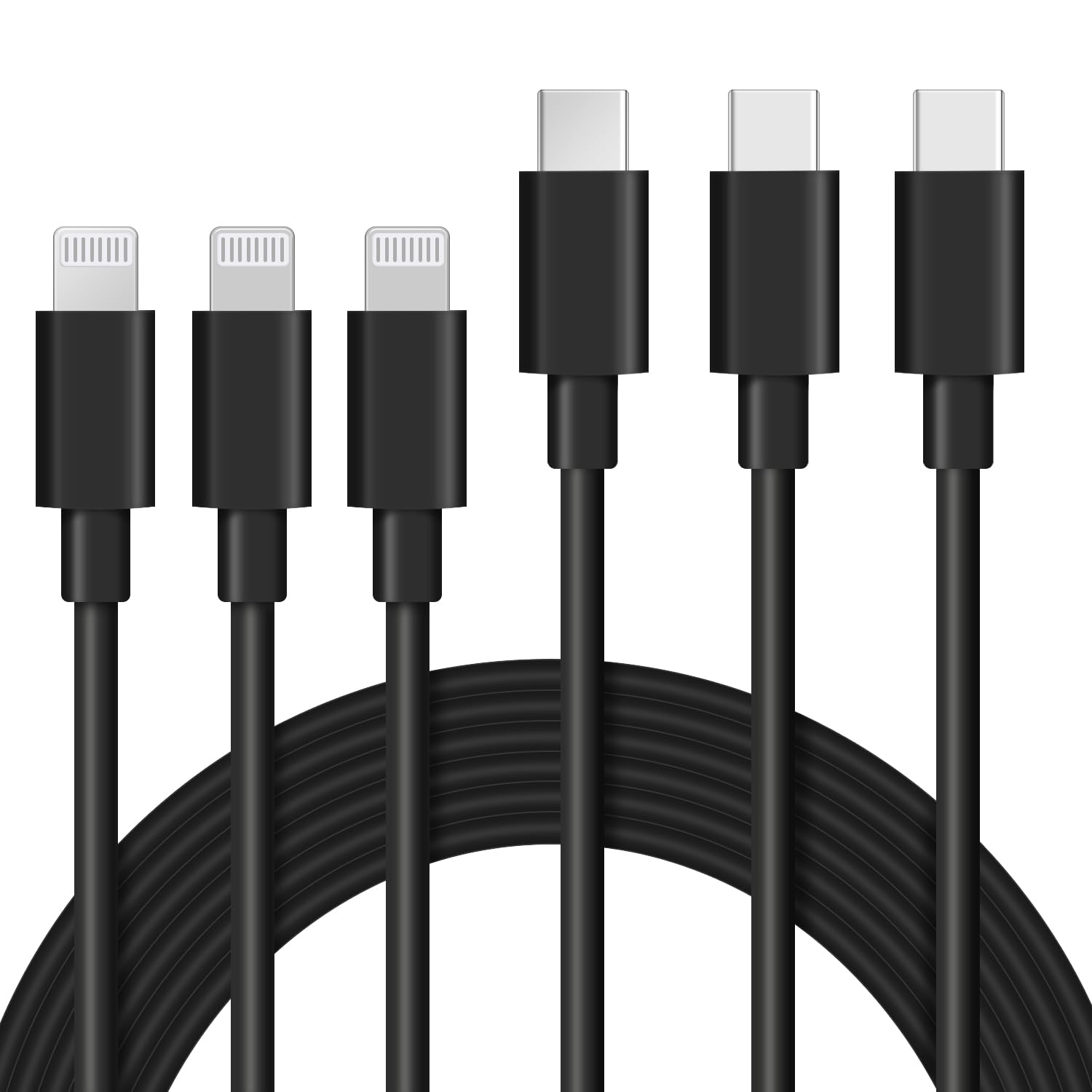 ilikable iPhone Cavo USBC 3 Pezzi 1M Ricarica Rapida Certificato MFi Lightning Cavo iPhone USB C per iPhone14/13/12Pro Max/Mini/11/SE/XR/XS/X/8/8Plus/7/6s