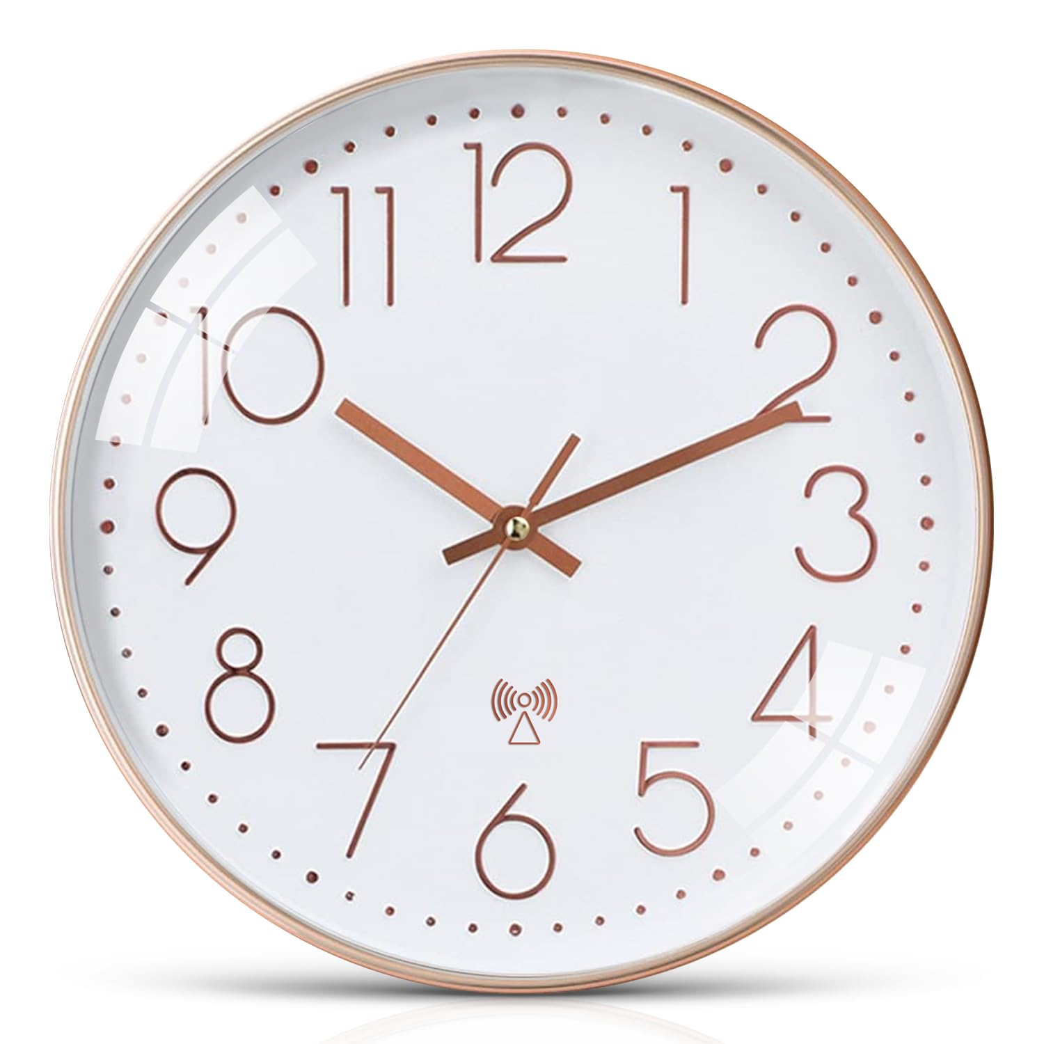 Ziprote Reloj de Pared por Radio, 30 cm Reloj de Pared Digital Grande para Sala de Estar Dormitorio, Reloj de Pared Digital Grande para Sala de Estar Dormitorio (Blanco)