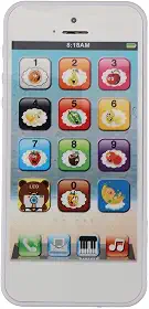 Ymiko Smartphone de Brinquedo para Crianças Aprendendo Com Tela Sensível Ao Toque, Reprodutor de Música e Luzes LED Coloridas, Telefone Interativo Com 8 Modos de Diversão para Crianças, Carregamento