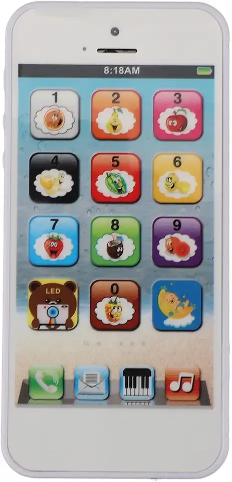 Ymiko Smartphone de Brinquedo Interativo com Tela Touch e 8 Modos