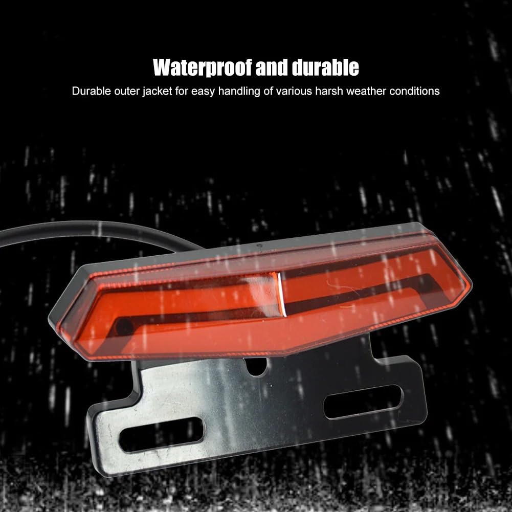 Luce Posteriore Anteriore per Bici Elettrica Professionale 24-48V Interruttore Faro A Clacson Accessori per Biciclette Elettriche di Facile Installazione