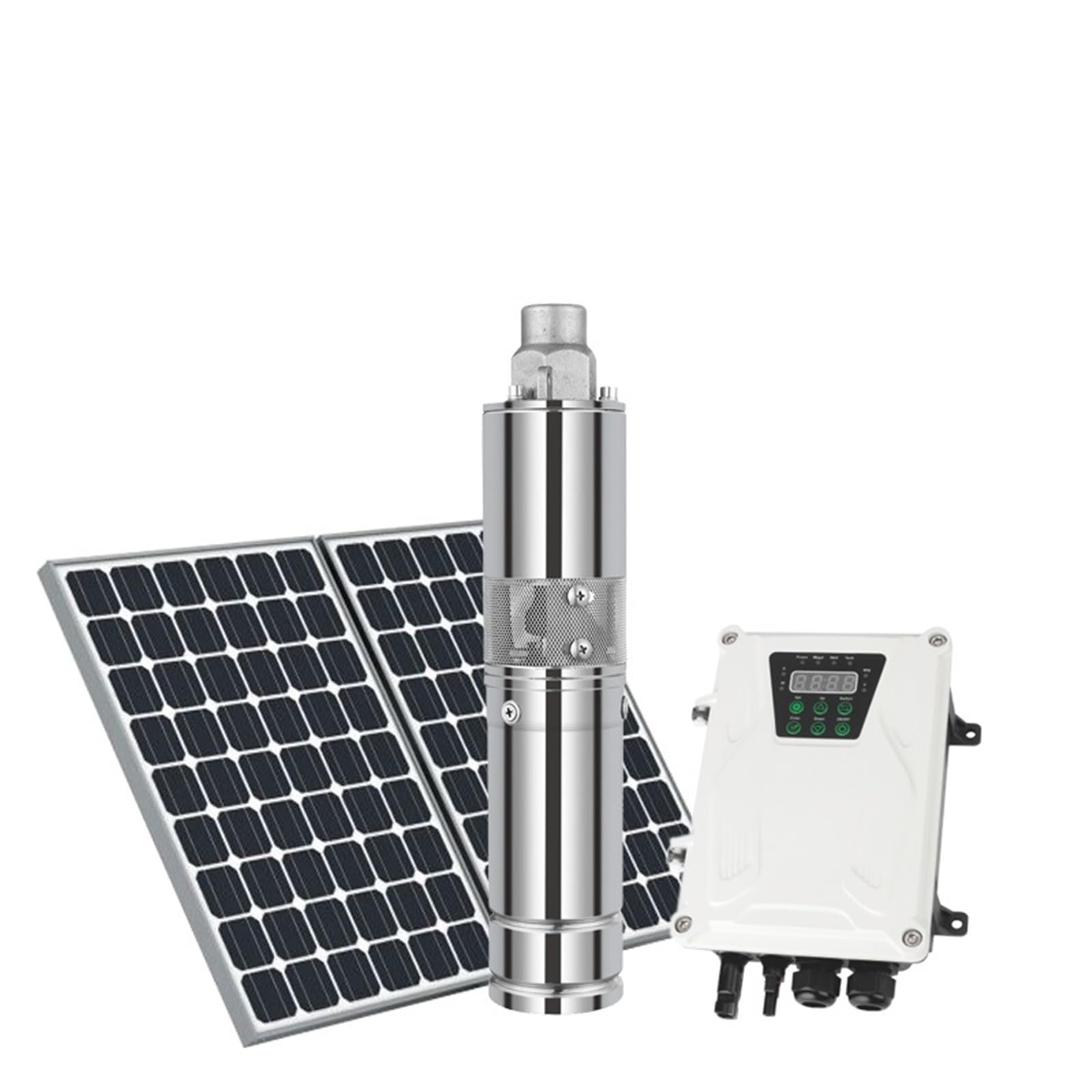 Fontana Solare da Giardino Esterno, DC Solar Sommergibile Tubo Profondo Pompa Acqua Kit MPPT Regolatore Fai Da Te Mini Pannello Solare