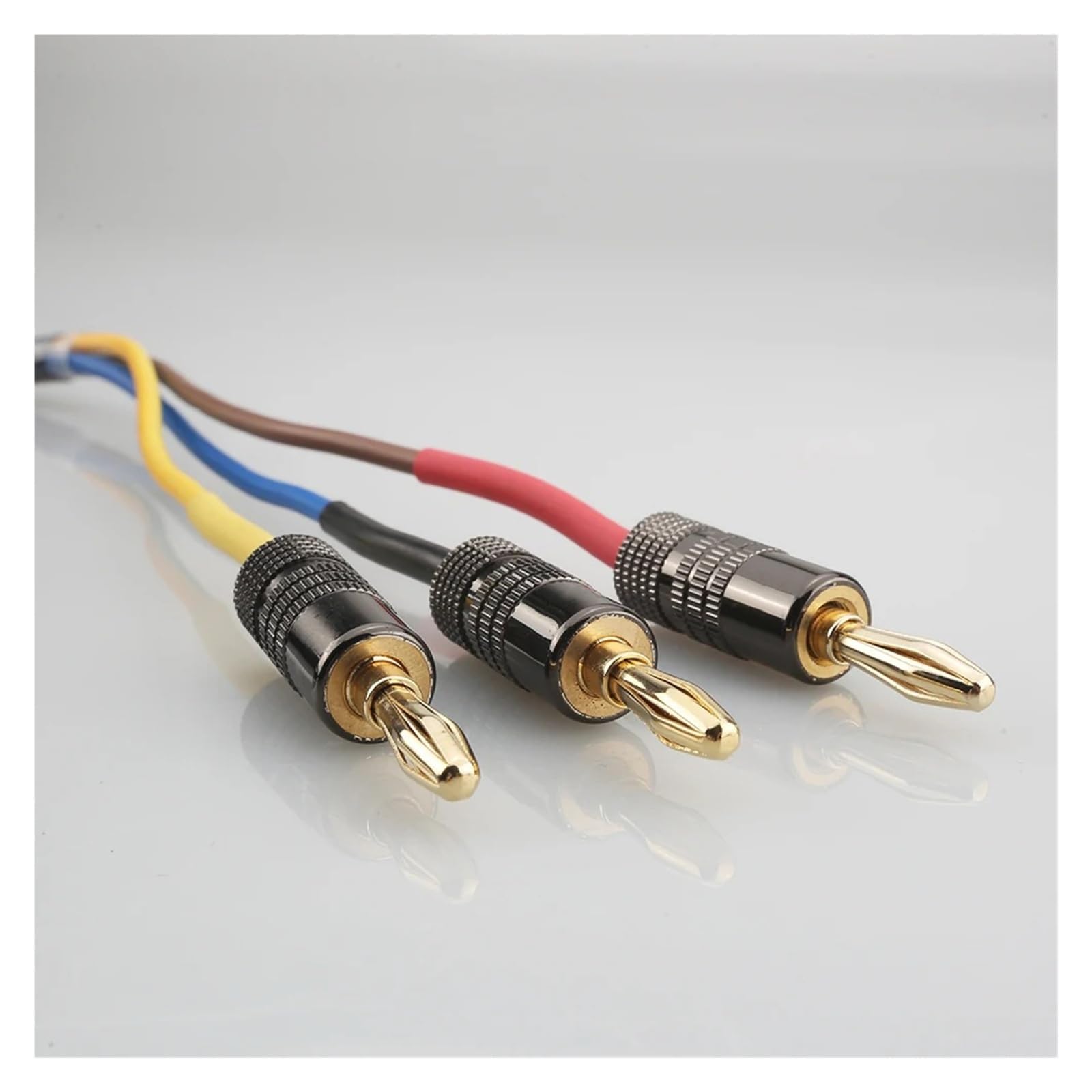 HiFi 3-przewodowy kabel głośnikowy do subwoofera, kabel głośnikowy do końca banana, do akustyki REL/MJ (1 m)