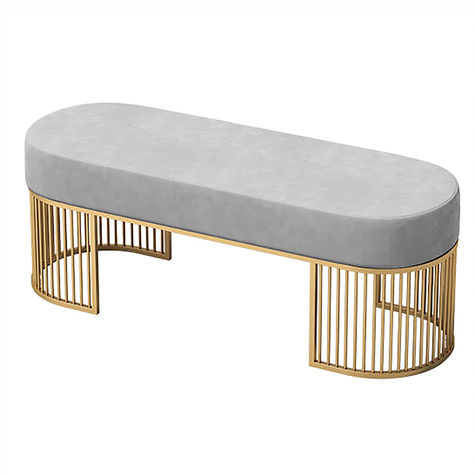 FCXWEVR Velvet Bench with d Base Multipurpose Shoe nizer for Entryway Chic Vani Stool for Women Gray Sto Bench 100x35x45 cm