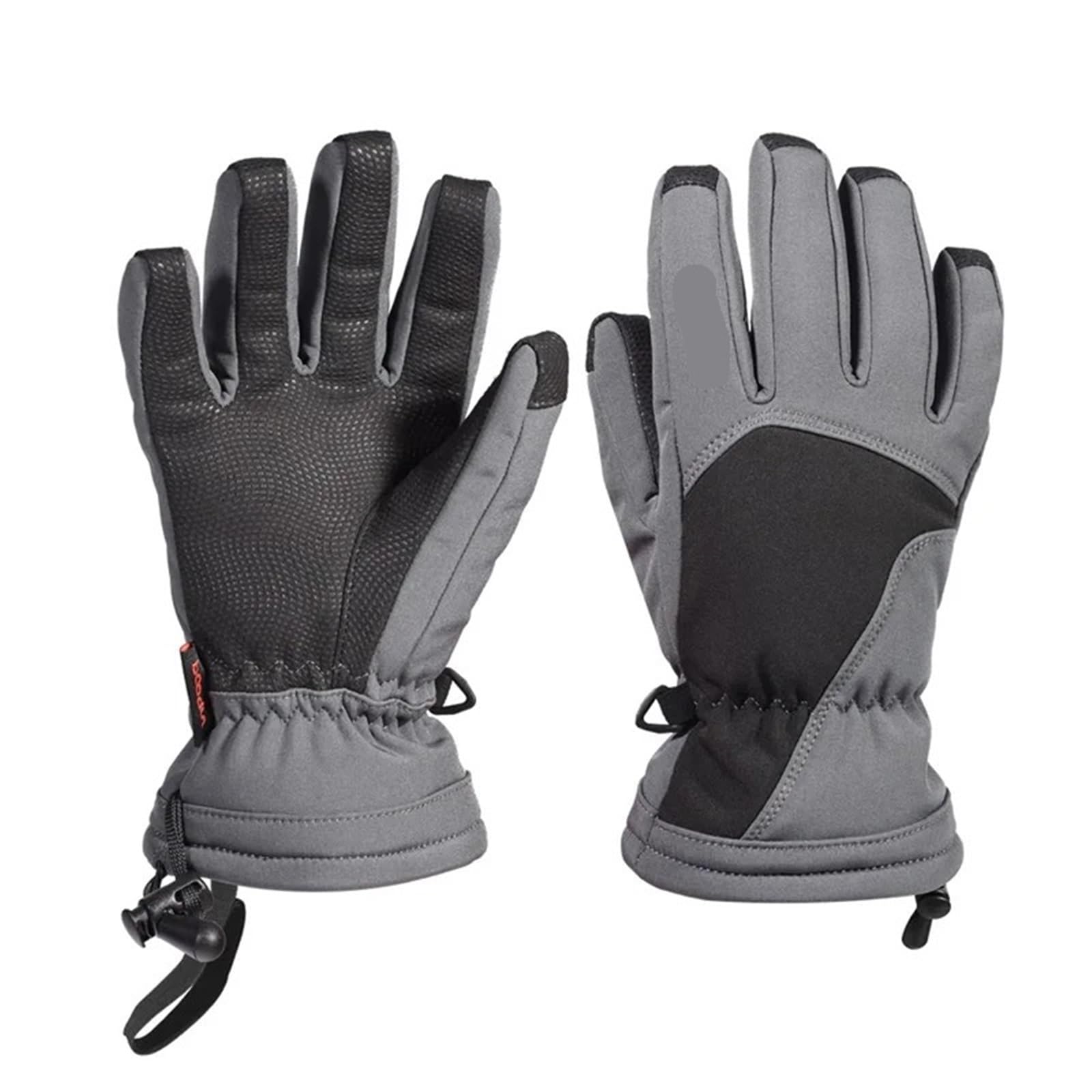 Ski Gloves Guanti da sci for bambini, antiscivolo, caldi, resistenti all'usura, cinque dita for sport all'aria aperta