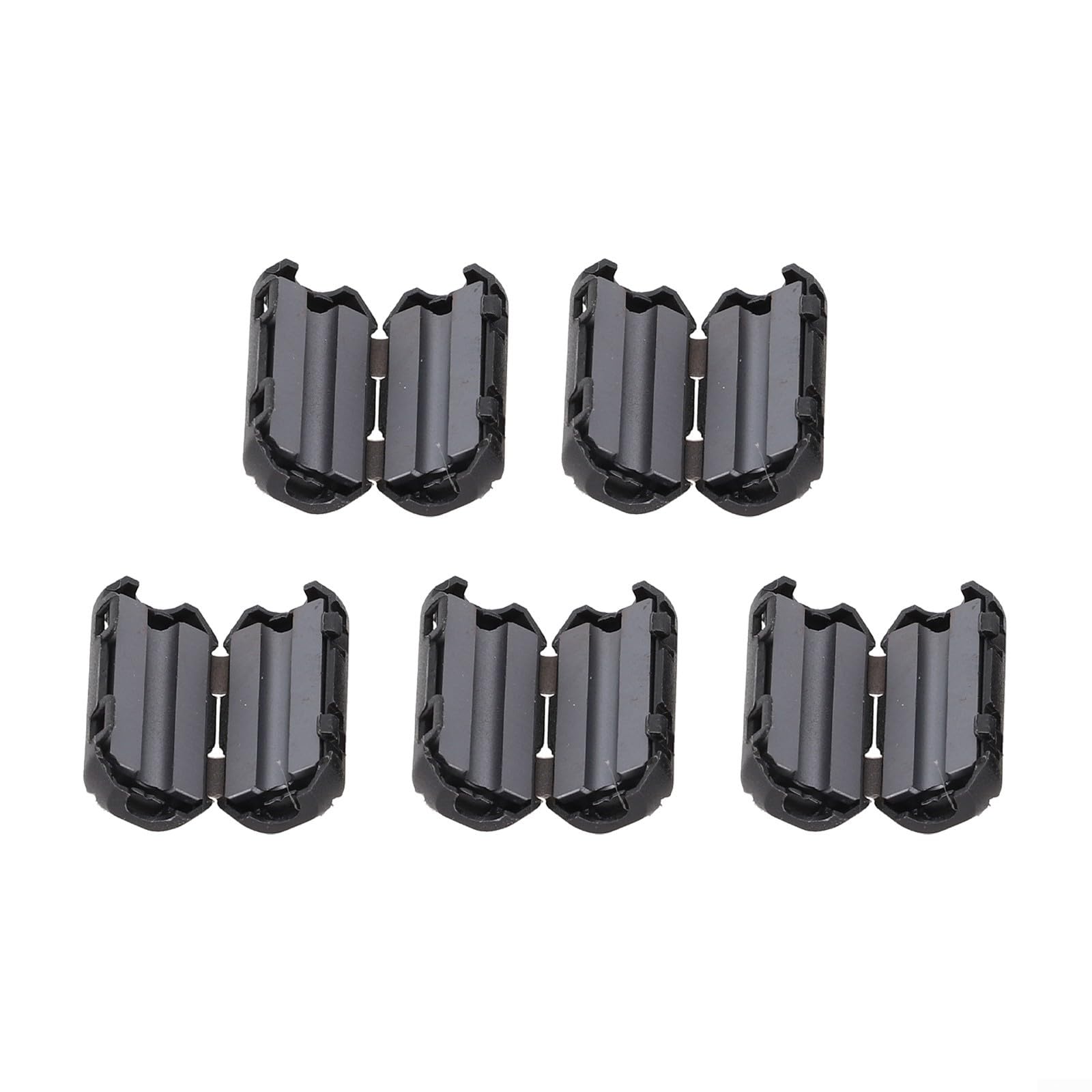 5 Pieces Toroidal Core Ferrite Bead Clip Choke,Noise Filter Set 5X3.5/5/7/9/13mm For Computers, Audio Equipment,Copiers,Fax Machines(7mm)