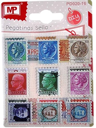 MP PD020-16 - Adesivi a forma di francobollo