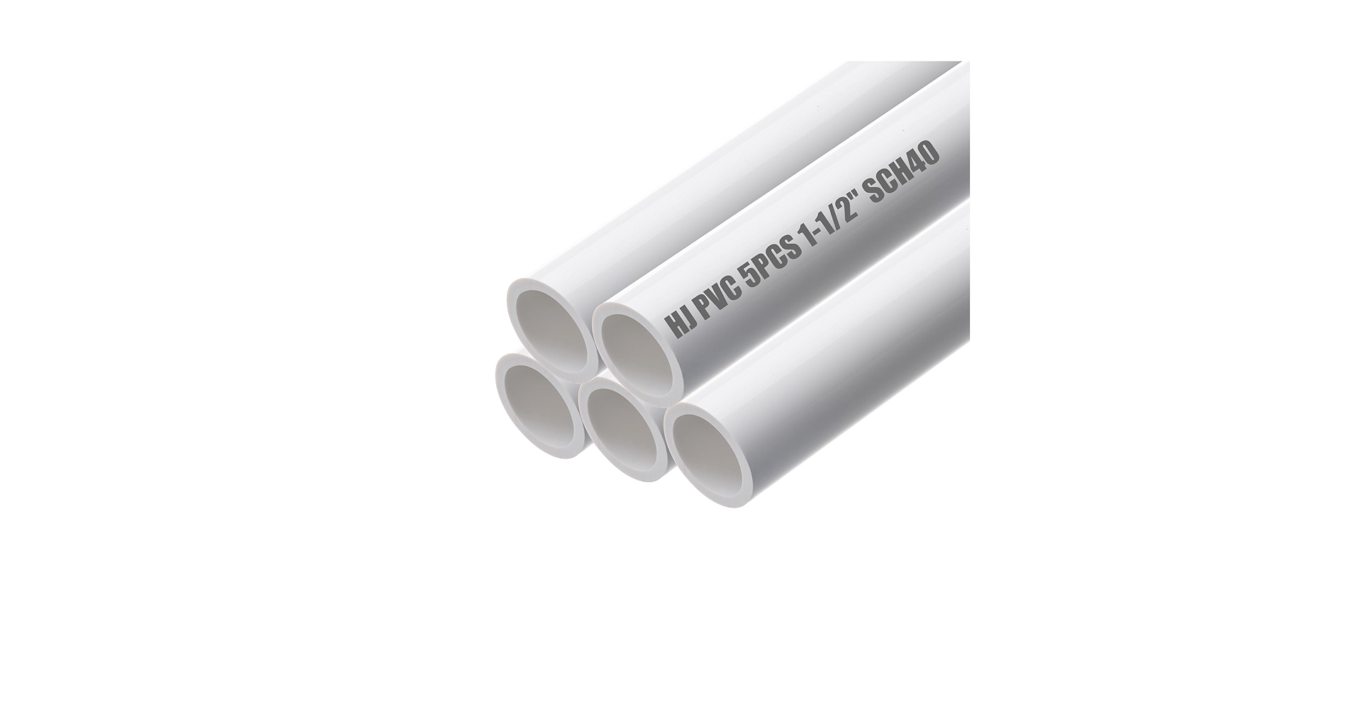 イプＸＬサイズ HJ 4FT Feet PVC Pipe 5PCS White Sch40 Industrial Pipes (1-1