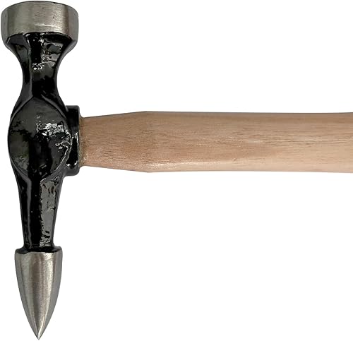 Miniatura 4 de Pick and Finishing Hammer, Auto Body Repair sheet metal Hammer (11.4 x 4.9 x 1 crowned face small hammer)