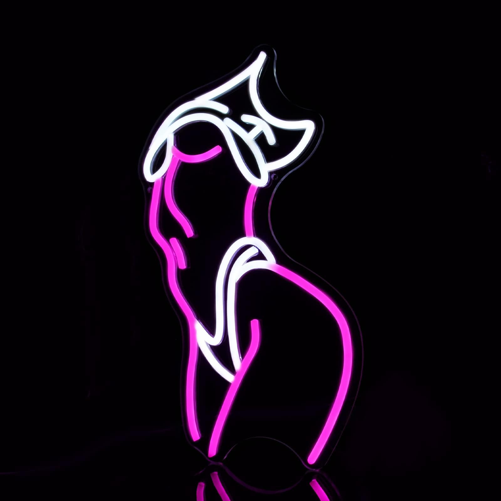 Neon Signs for Wall Decor Pink LED Light Sign for Preppy Room Decor Light Up Sign for Birthday Party Decoration USB Powered: A-Lady