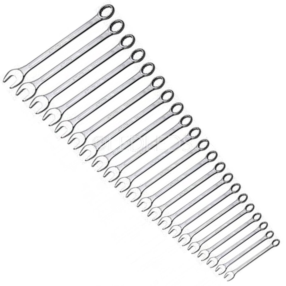 LED LEDS SET CHIAVI FISSE COMBINATE 6 32 25 PZ PEZZI IN ACCIAIO CHROME VANADIUM SATINATE