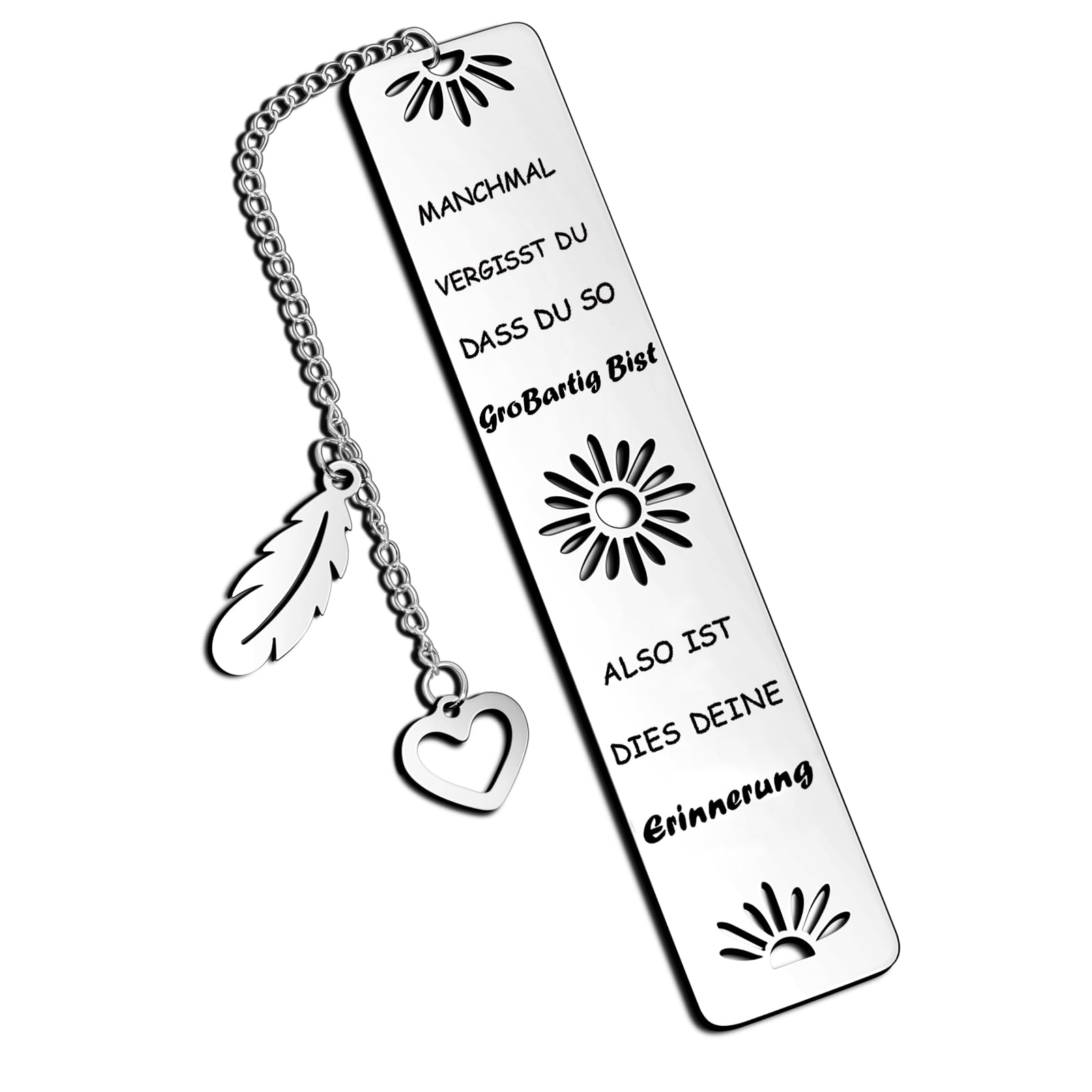 Sunwuun Marcapáginas de metal inspirador con caja de regalo, marcapáginas personalizado como regalo de Navidad y cumpleaños para mujeres, hombres, amantes de los libros, profesores, amigos, estudiante