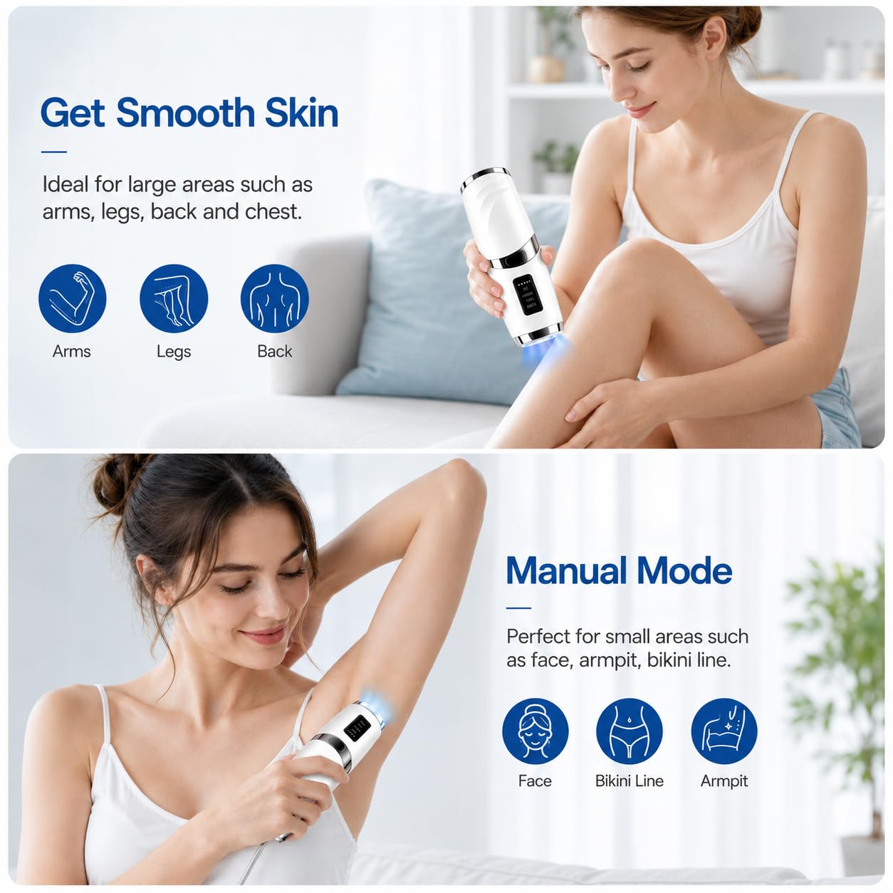 IPL Epilierer damen, Laser haarentfernung mit Kühlfunktion, MAX 21J, 999,999 Lichtimpulse, Schmerzfreie IPL Haarentfernungsgerät für Frauen, Männer, Achseln, Bikini, Beine, Körper
