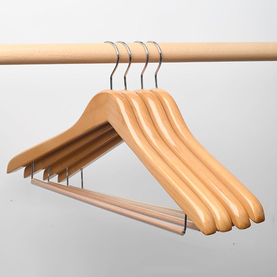 肩部分凹み付き木製ハンガー 20本組 Amazon.co.jp: 木製ハンガー ハンガー 衣類ハンガー グレー1 30