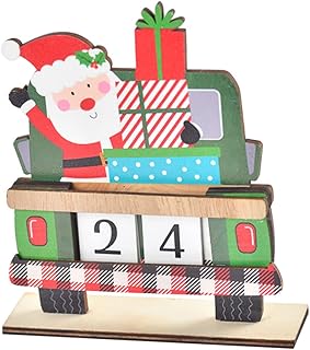 Artibetter 1 Set Countdown to Christmas Kids Decor Kids Calendar Wooden Calendar Christmas Countdown Decoration Desktop Christmas Advent Calendar Wooden Advent Calendar Xmas Advent Calendar