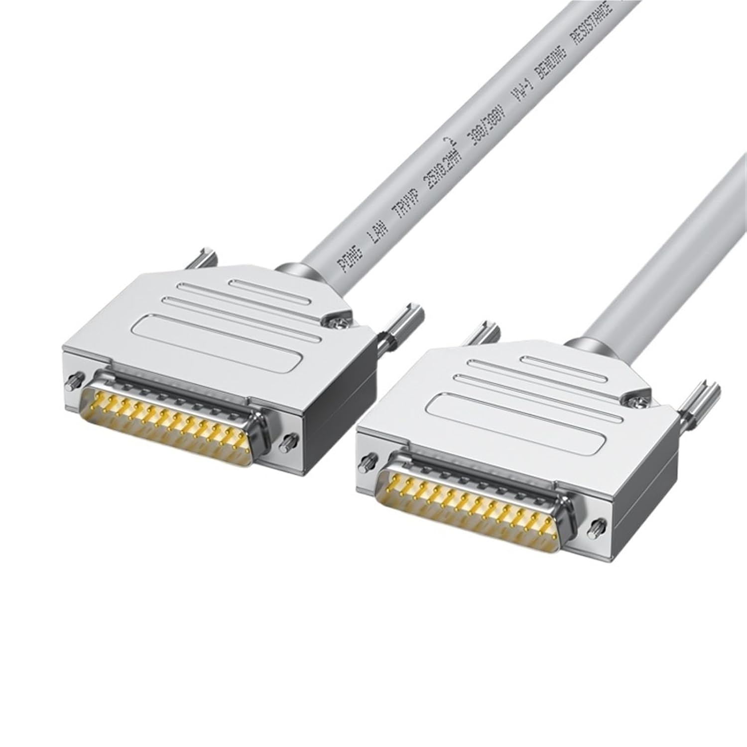 Industrial DB25 Connection Cable to High and Low Temperatures Folding Up to 10 Million Times Drag Line 25 Pin(2m,Female to Female)