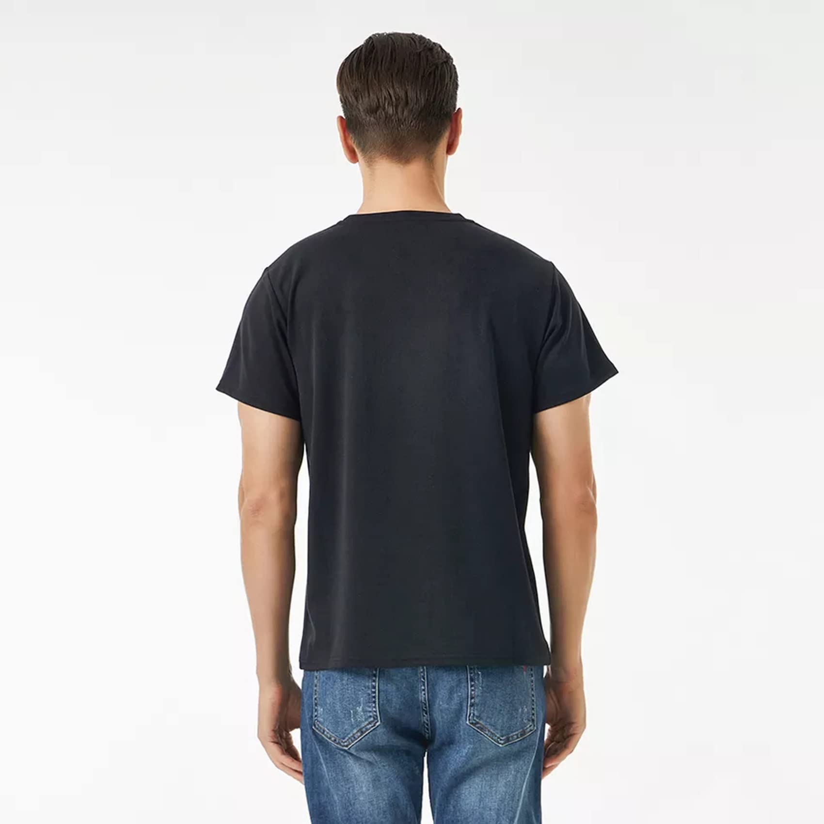 ZXCVB 5G Anti-Strahlung Herren T-Shirt, EMF-Schutzkleidung, HF-Abschirmung, WiFi-Strahlenschutz, Mikrowellenstrahlungsblockierung
