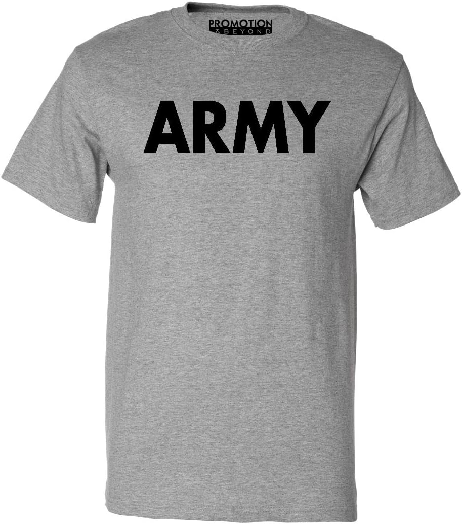 Army Men's T-Shirt | Military Training PT Exercise Workout Gear Veterans Service Family Support Motivation