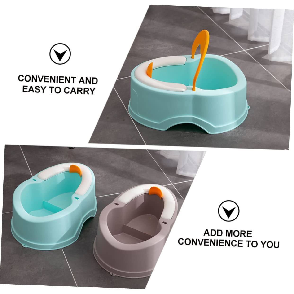 Toyvian Toilettes pour Bébés Portables en Pp et Pvc Design Cartoon Adorable, Siège Léger et Compact pour L’apprentissage Propreté des Garçon et Filles