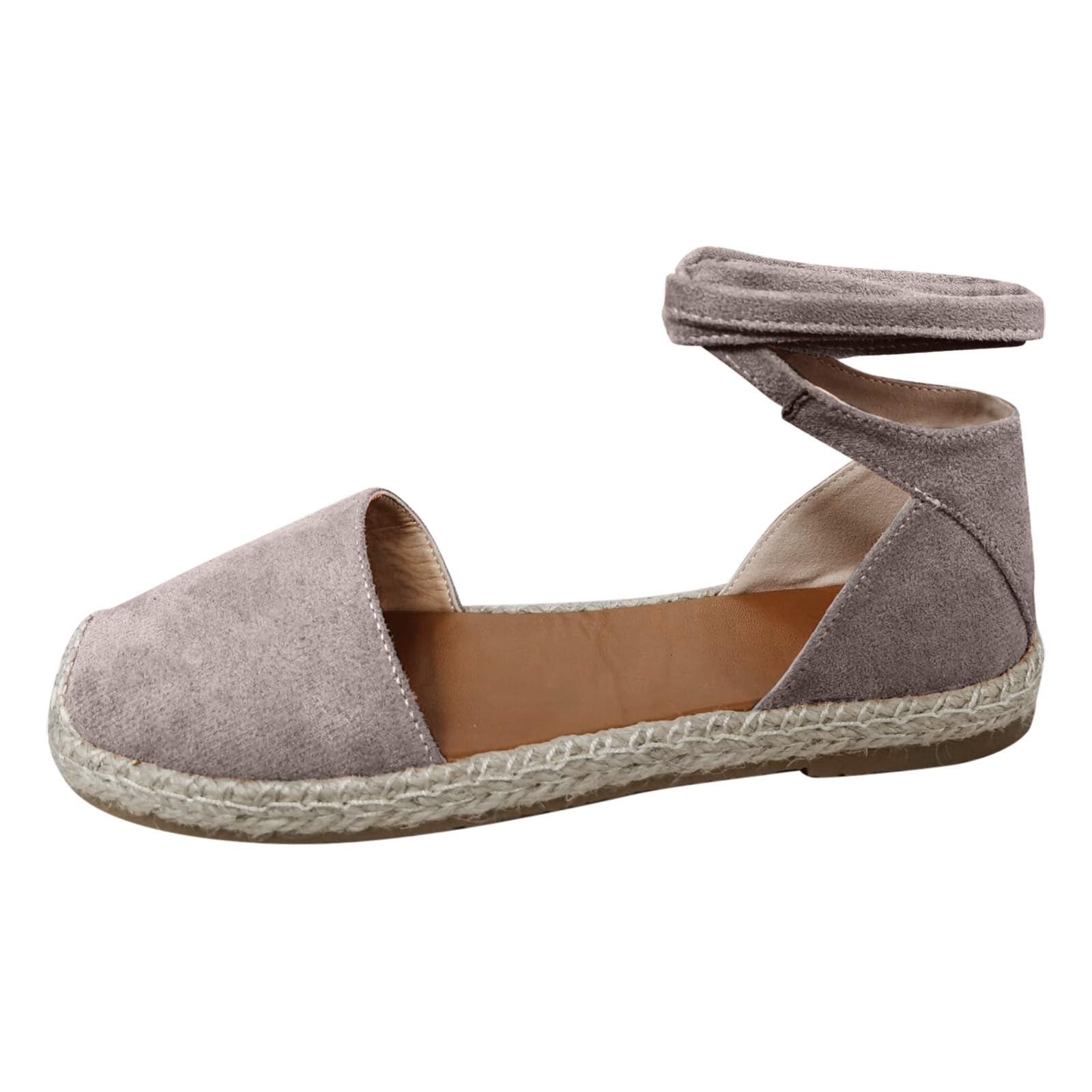 Sandalias planas con cordones ajustables y diseño casual para mujer 6