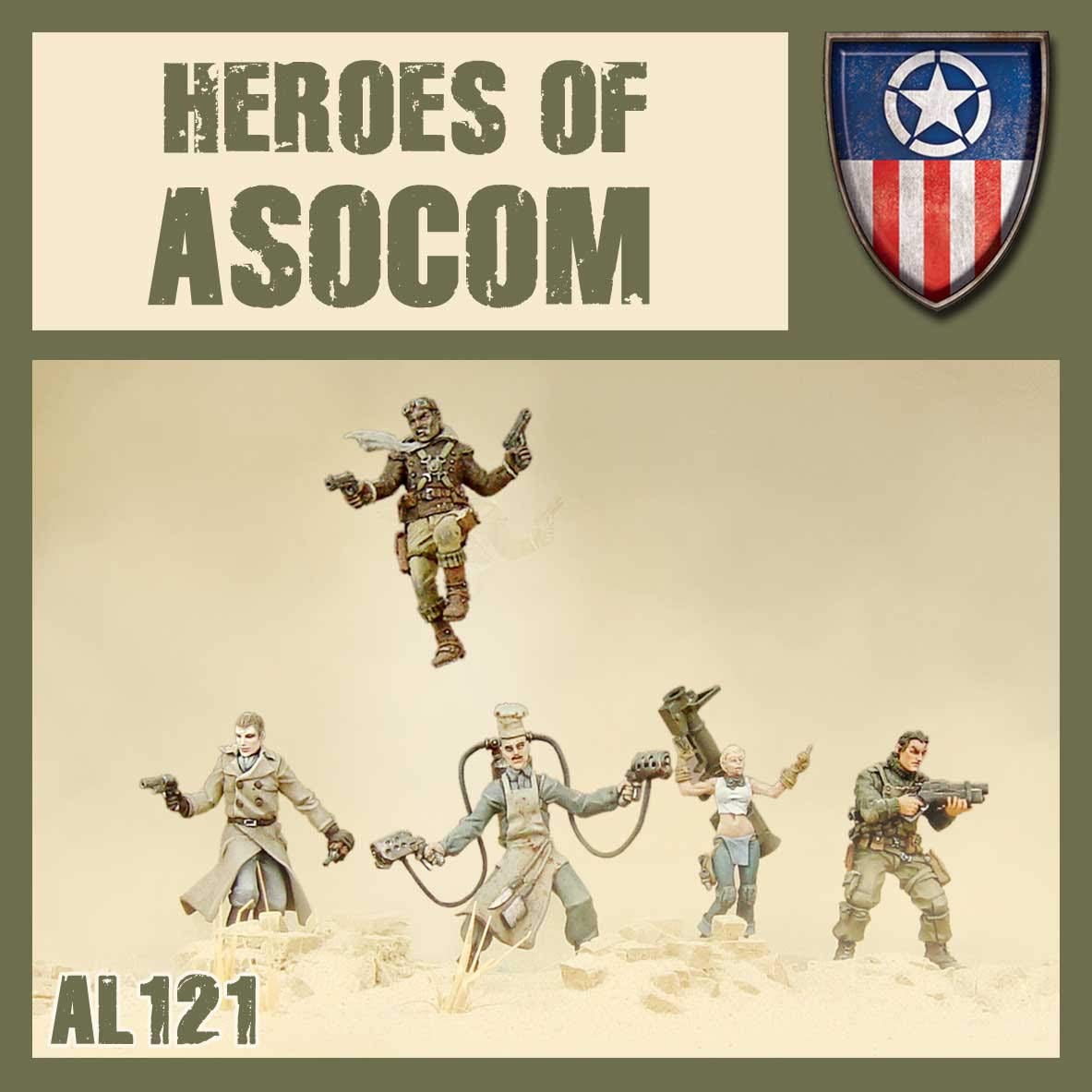 Amazon.com: DUST 1947 - Allies Heroes of ASOCOM : Toys & Games