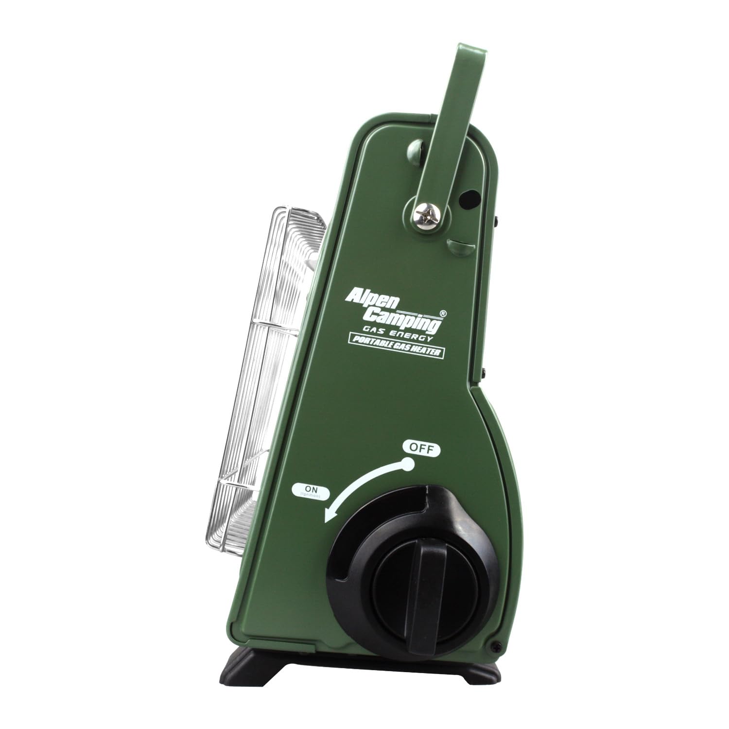 Alpen Camping IK1100 2 w 1 piec gazowy, przenośny grzejnik gazowy + 4 wkłady 400 ml, zużycie gazu 108 g/h, zapłon piezoelektryczny