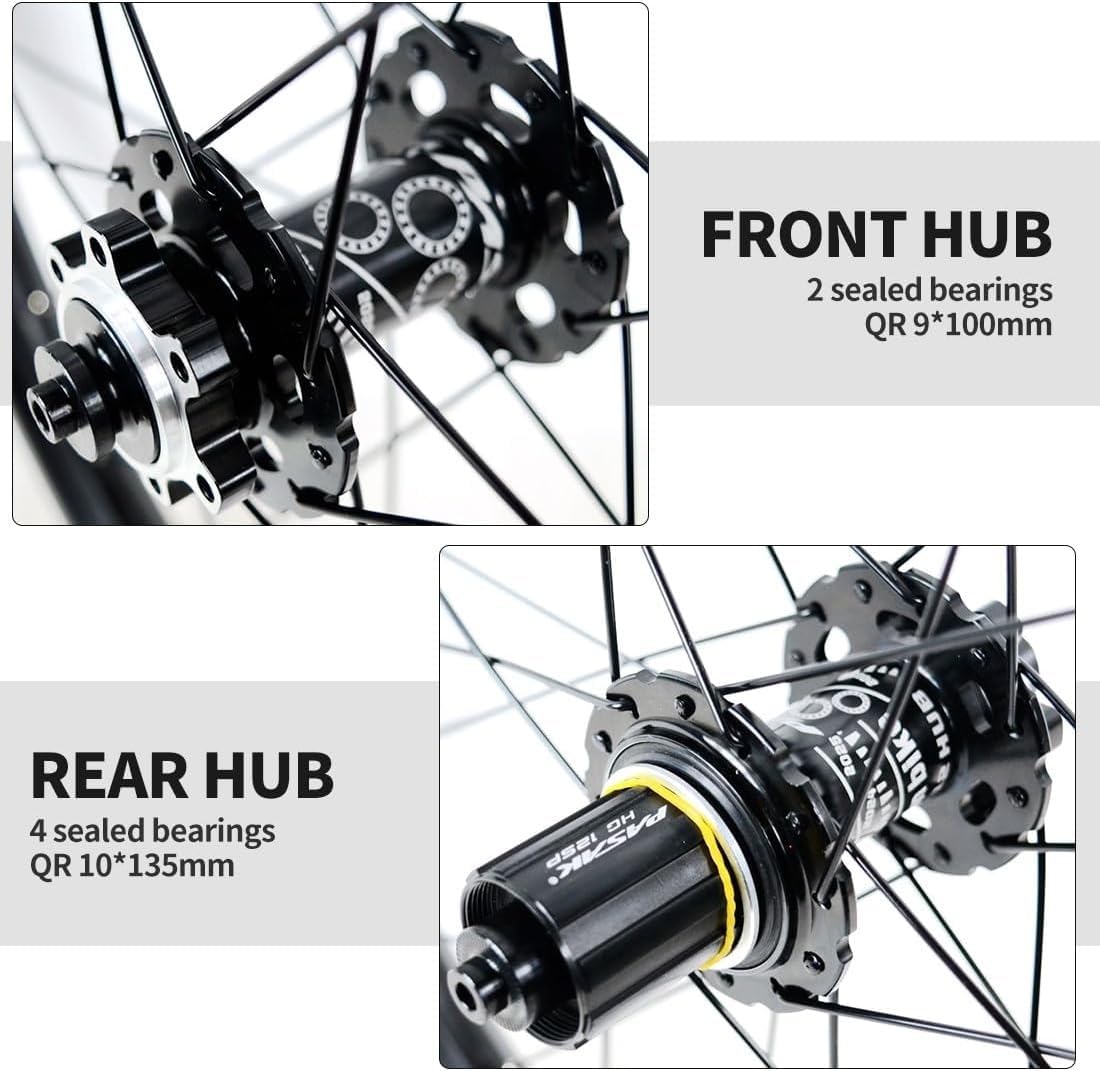 Juego Ruedas Bici Plegable 20" 406, Llanta BMX, Freno Disco Delan/Tras, Liberación Rápida QR 100/135 mm, Compatible Cassette HG 7-12v