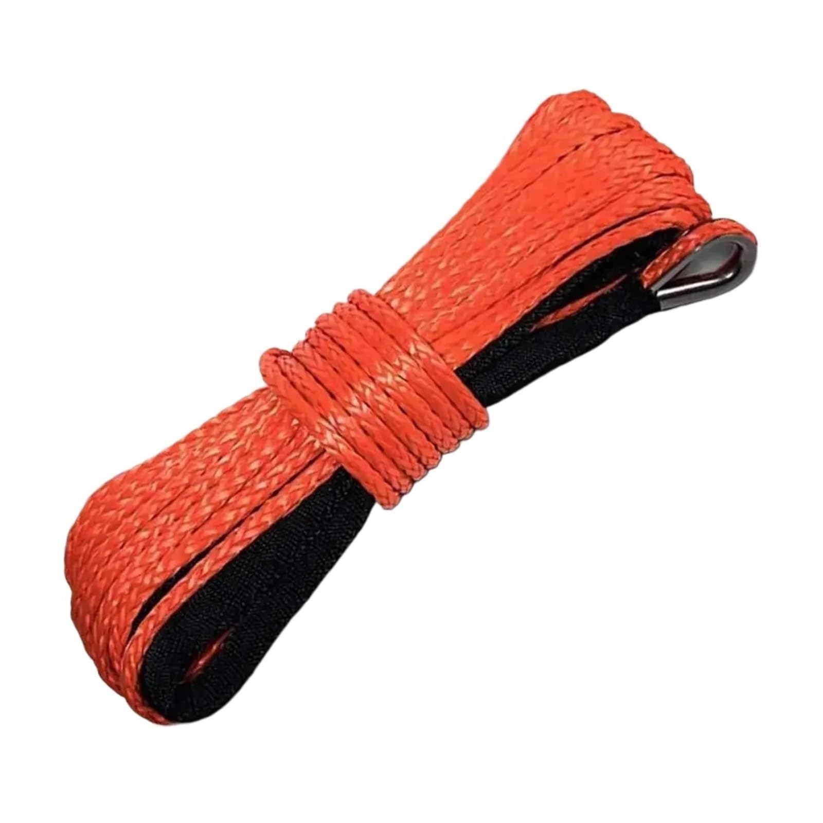 Corda di Traino Verricello con Fune in Fibra Sintetica da 6 Mm * 15 M (4 T). Facile E Sicuro(Red)