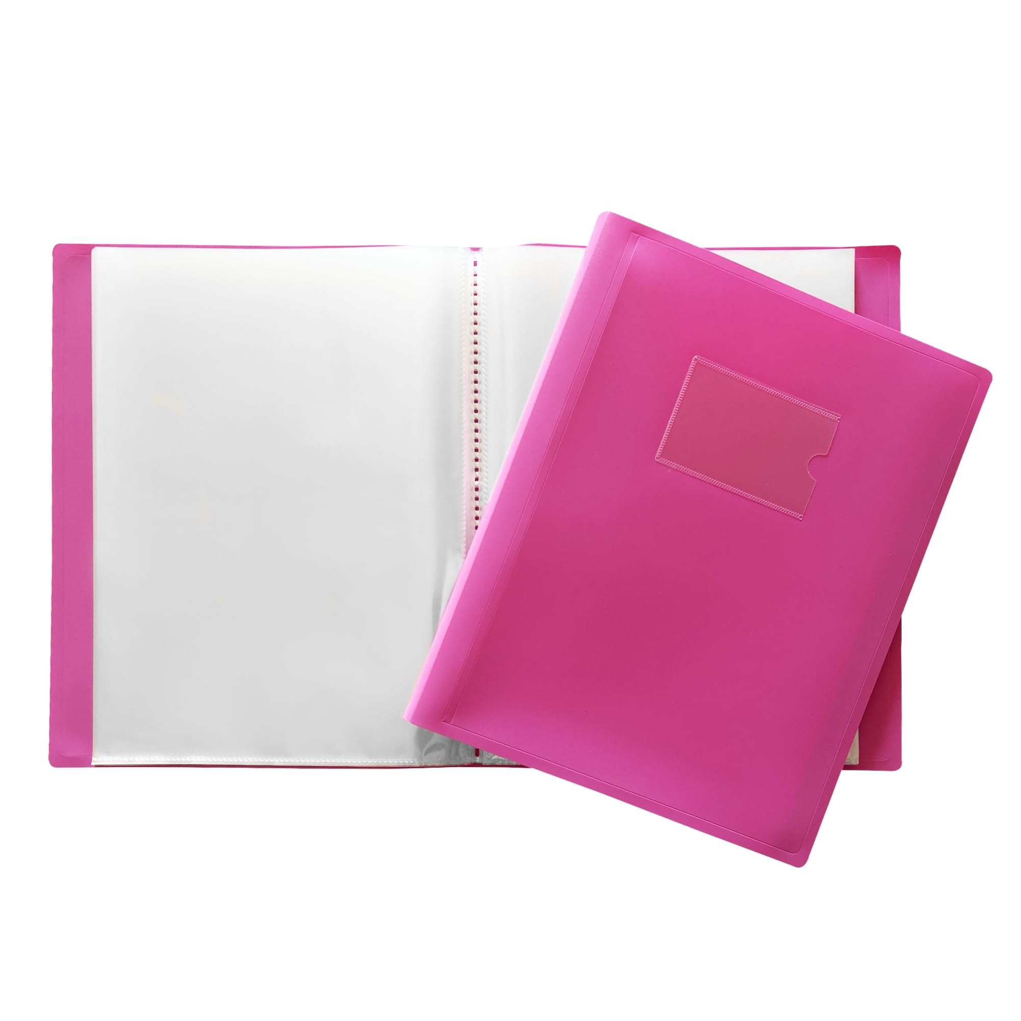 Janrax Pink A4 Flexible Cover 150 Pocket Display Book - Presentation Folder