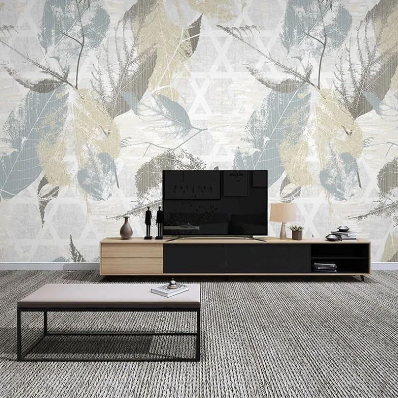 Peinture murale feuilles grand format salon chic 400x280 - 2