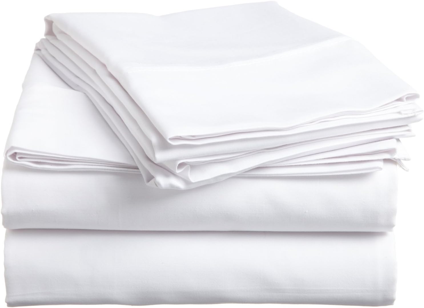 500 Thread Count Sleeper Sofa Bed Sheet Set Pure Egyptian Cotton Queen Sofa (60" x 74") White Solid Fit Up to 6" Inches Deep Pocket