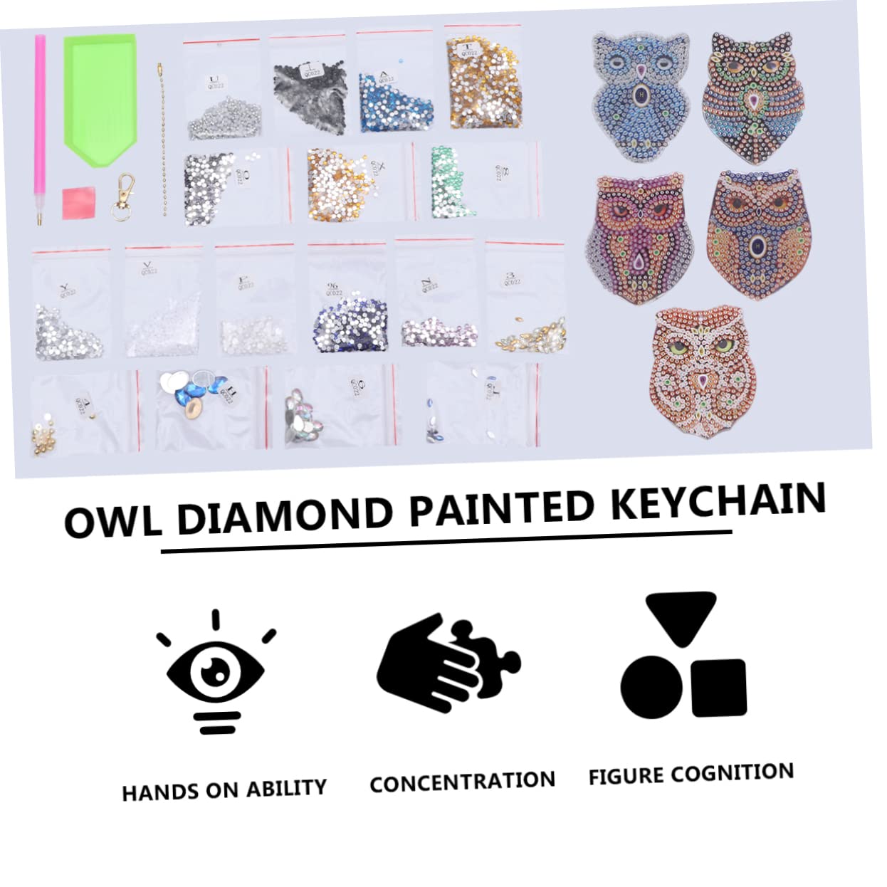 BESPORTBLE Portachiavi Diy Per Accessori Creativi Per Pittura E Decorazione