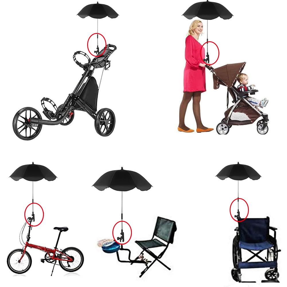 Ombrellino Passeggino Universale, Parasole Passeggino Universale, Ombrellone per Passeggino, Ombrellone per Carrozzina, Ombrellino Parasole Passeggino, per Carrozzina & Passeggino
