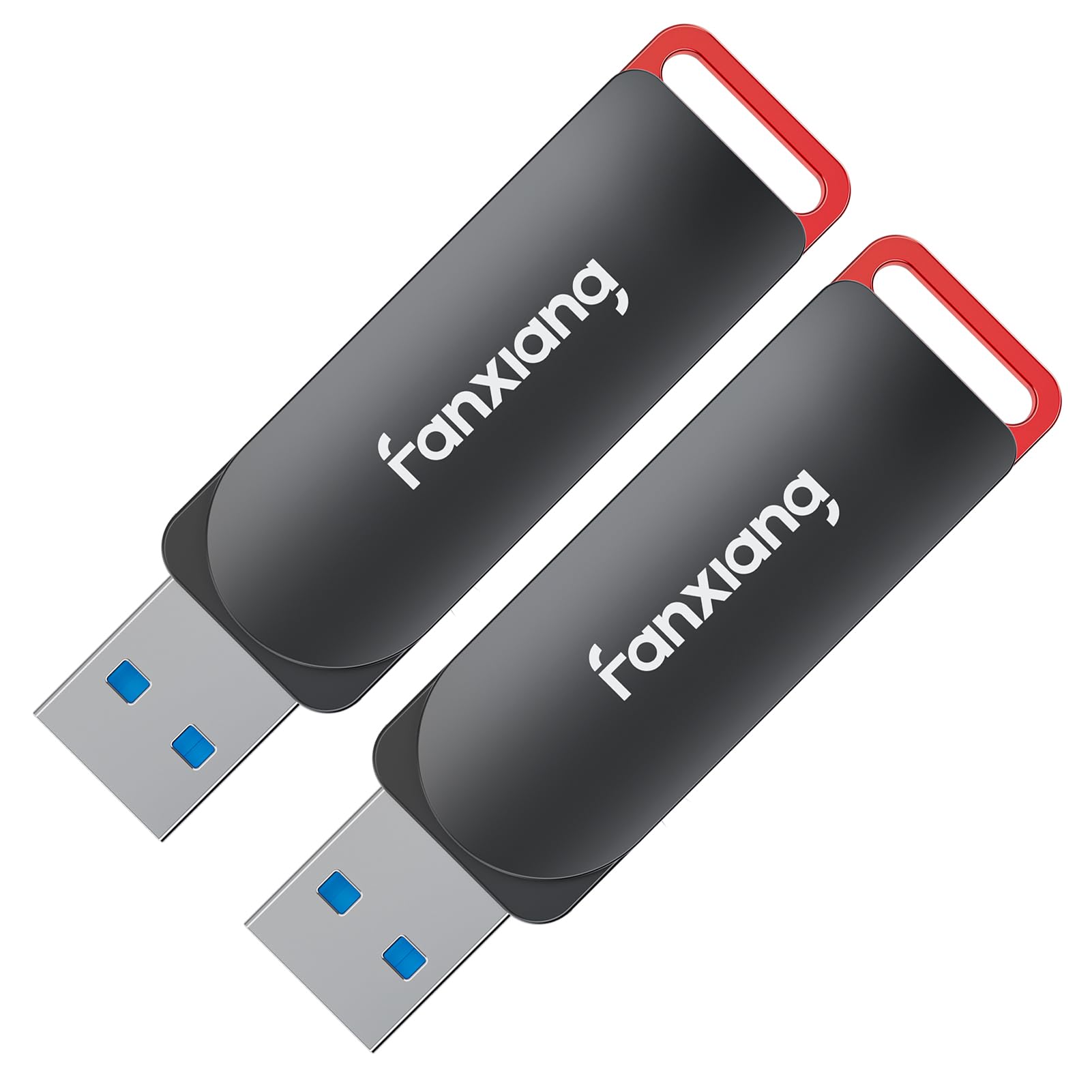 fanxiang 2 Pack F309 USB 3.2 Gen 1 Flash Drive 128GB USB Stick, Up to 200 MB/s Zinc Alloy USB A Drive Thumb Drive Memory Stick for Smartphones, Tablets, PC, Car