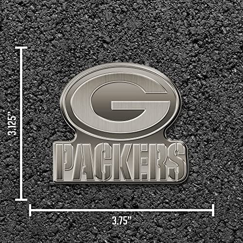 Image of Rico Industries NFL Football Standard Oval Antique Nickel Auto Emblem for Car /Truck /SUV