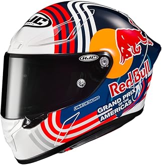 HJC RPHA 1 Red Bull Austin Race Spec Full Face Ece22.06 and FIM Homologated Motorcycle Helmet MC21