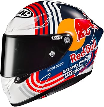 HJC RPHA 1 Red Bull Austin Race Spec Full Face Ece22.06 and FIM Homologated Motorcycle Helmet MC21