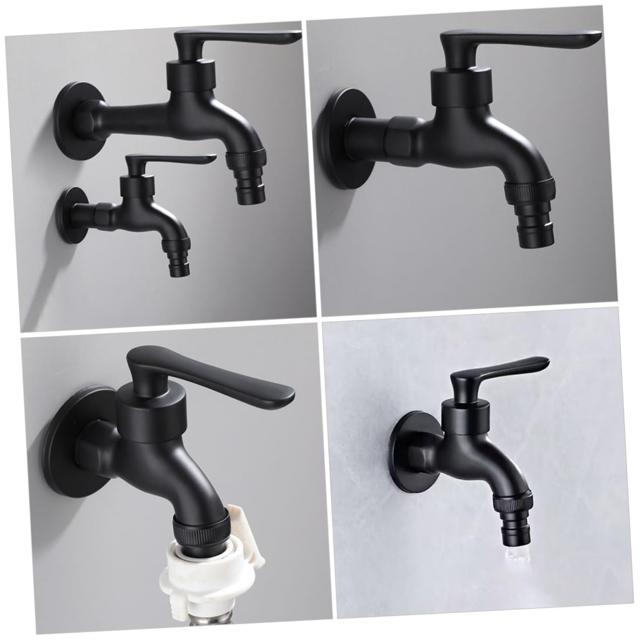 Uonlytech 4pièces Rétro Pour Machine à Laver Mural à Eau Froide Pouce Conception Et Économique Pour Cuisine Et Salle De Bain Usage