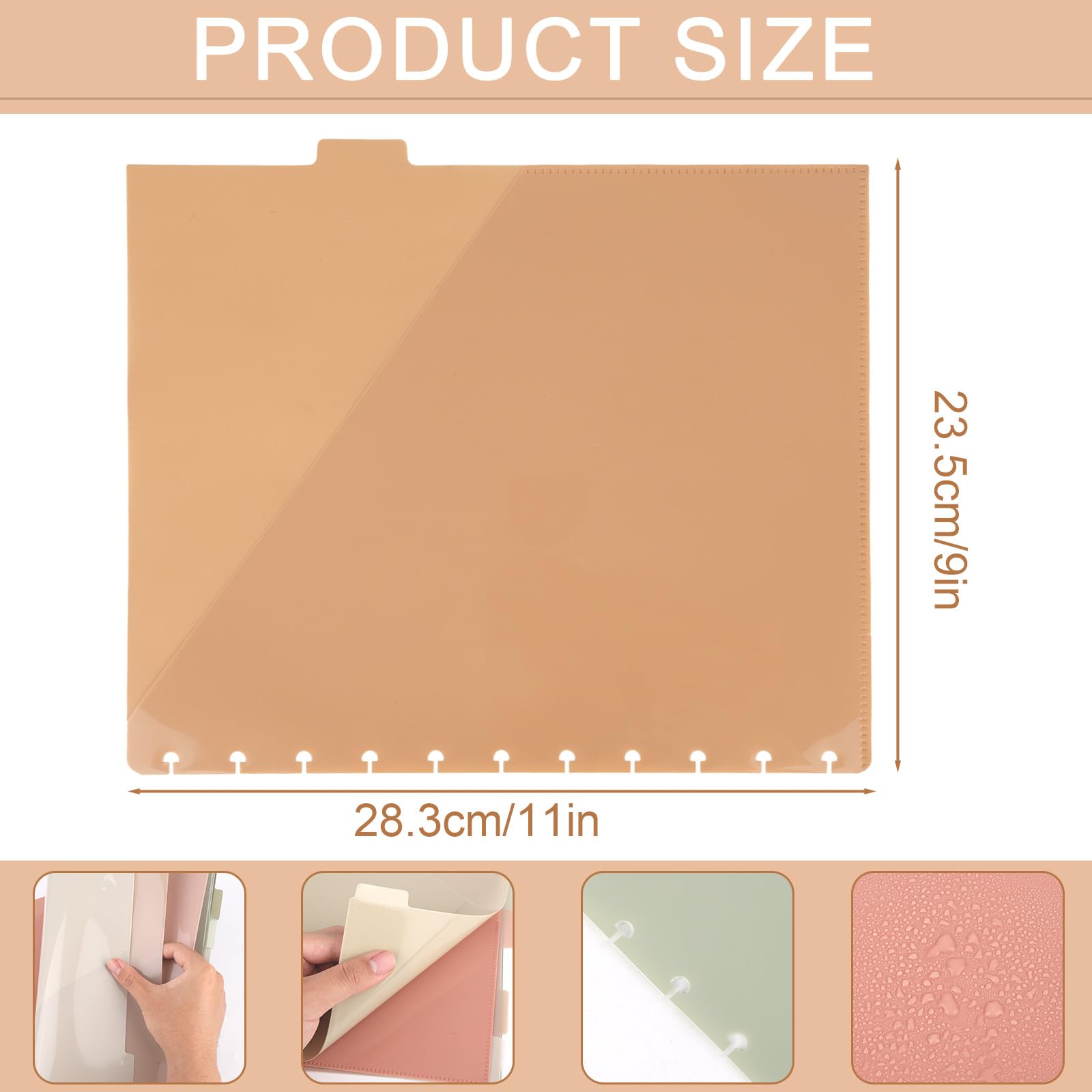 Gosknor 8-Pack Discbound Notebook Dividers with Pockets - Image 2