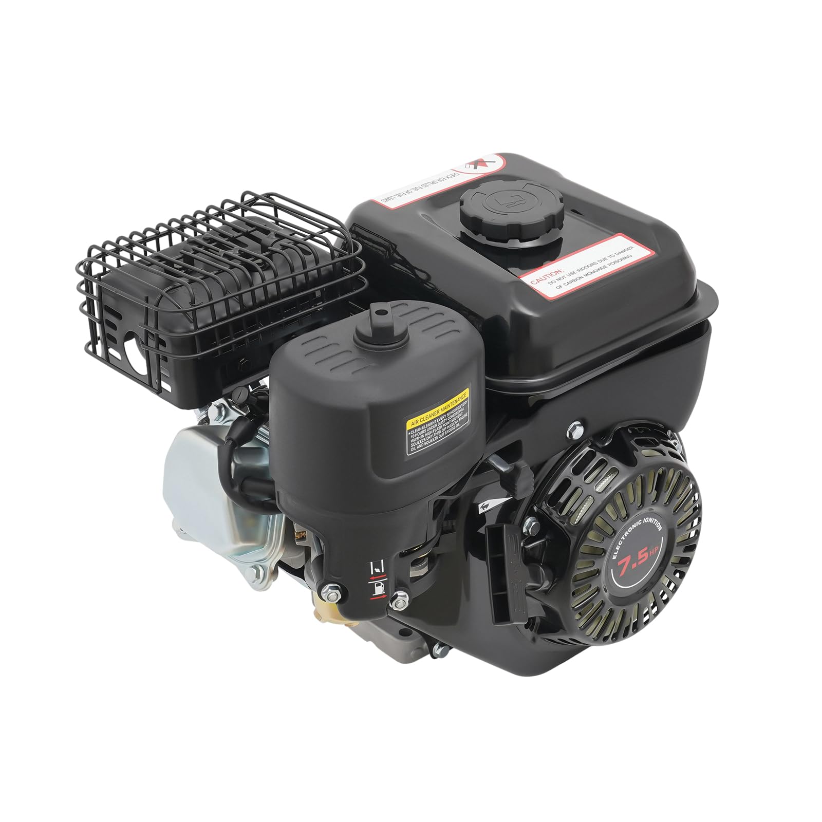 Motor de gasolina de 7,5 CV, motor de 4 tiempos, bajo consumo de combustible, motor de estacionamiento manual con función de protección contra la falta de aceite para máquinas de bomba, herbicidas