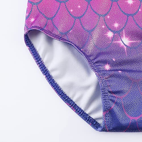 HOZIY Gymnastics Leotards for Girls Toddlers Kids Sleeveless Tumbling Outfits for Dance Print