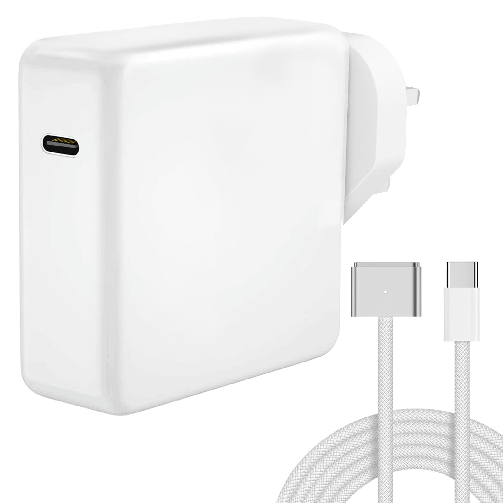 USB-C 70W Power Adapter & MagSafe 3ケーブル MacBook Air Pro Charger, 70W USB C to Magnetic 3 Charger M4/M3/M2