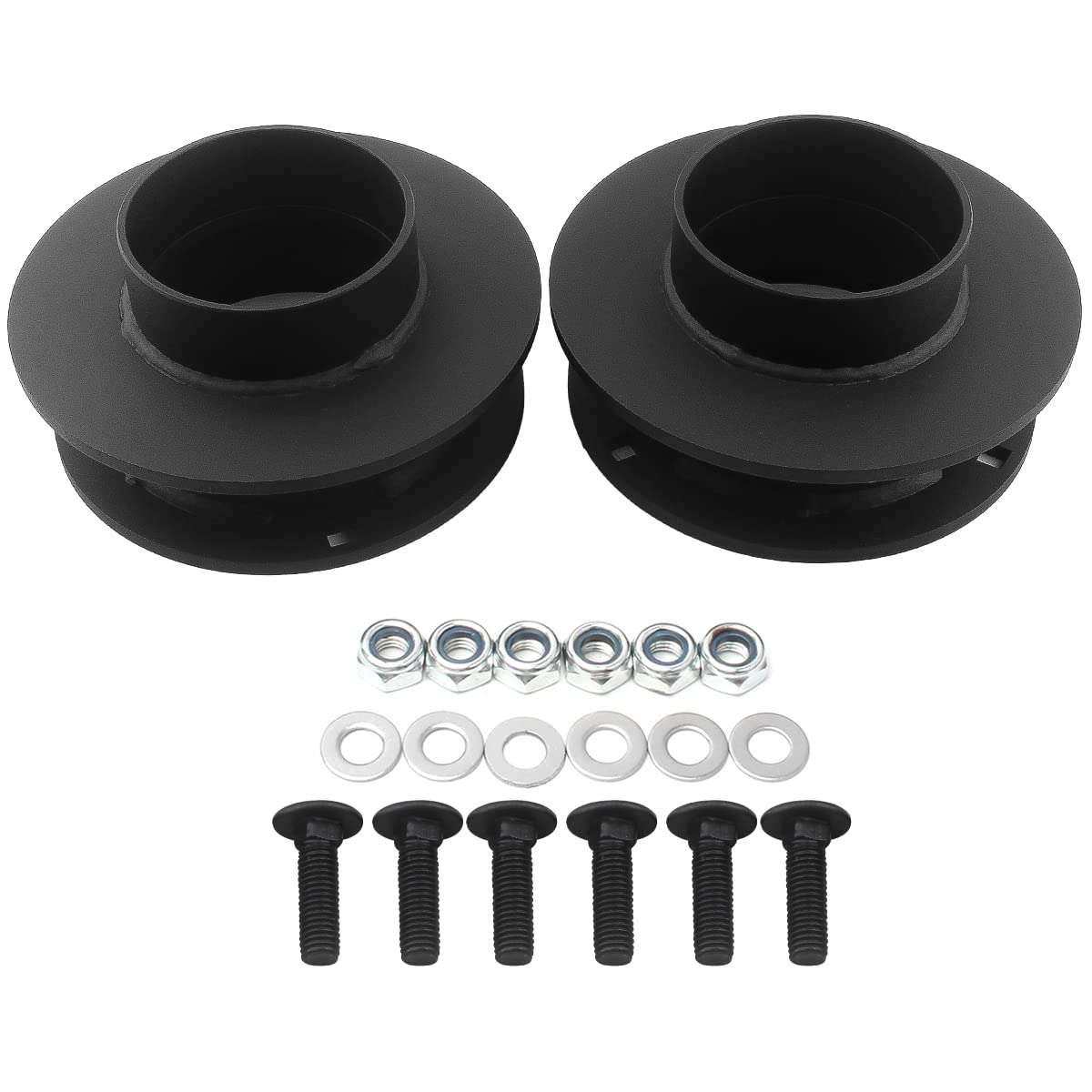 GAsupply 2" Front Leveling Kit Steel Spring Spacers, Solid Steel Strut Lift Kits Coil Spring Spacers, Compatible with 1994-2001 Dodge Ram 1500, 1994-2013 Dodge Ram 2500, 1994-2012 Dodge Ram 3500