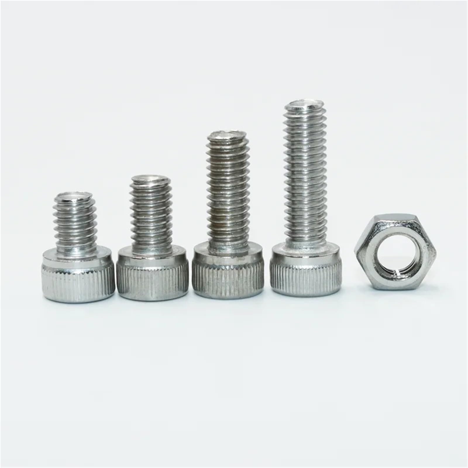Juego de tuercas y tornillos cabeza hexagonal, M2 .5 M3 M4 M5 M6 M8 Drive, perno métrico acero inoxidable 304 con tuerca para Electrónica(Screws Set M2.5-M8)