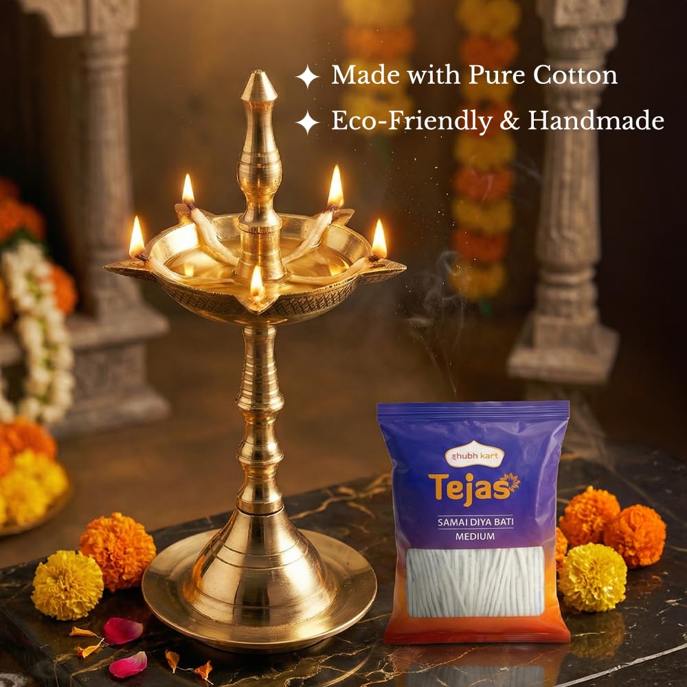 Long Cotton Puja Wicks - Pack of 1000 -3