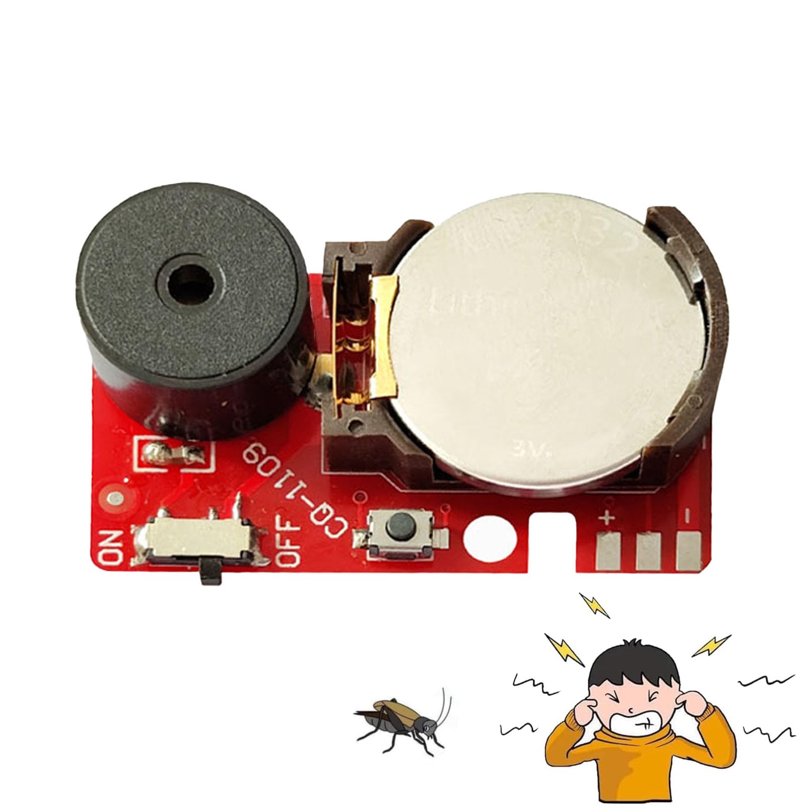 Yaepoip Annoyatron Random Noise Maker, Cricket Noise Maker Prank, Annoyatron Noise Maker, Prank Stuff for Adults, Prank Noise Maker, Annoyatron, for Party, Office, Home, School, Car (Red)
