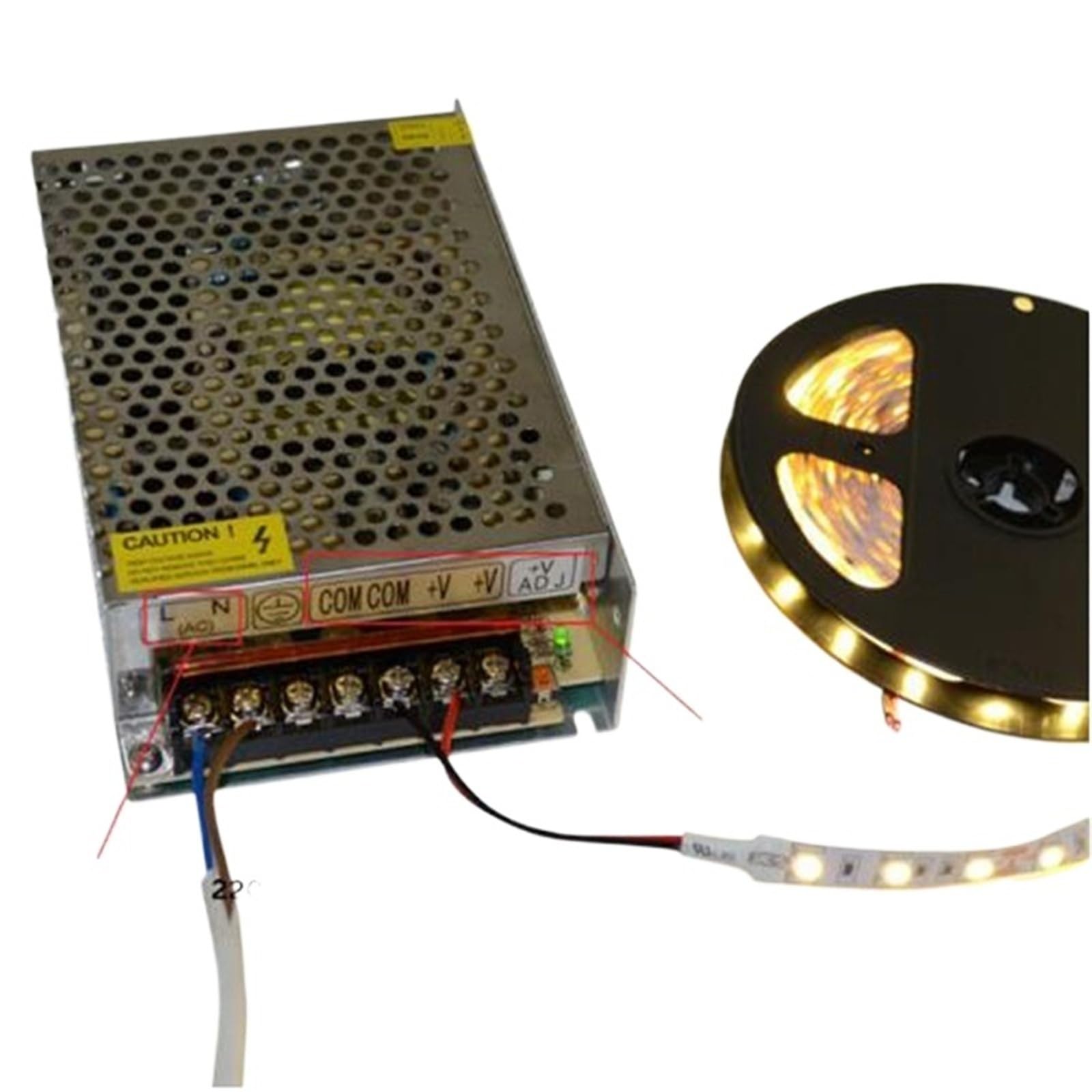 Transformateur LED 5V 50A stable pour éviter le scintillement WS2812B